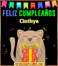 GIF Feliz Cumpleaños Cinthya